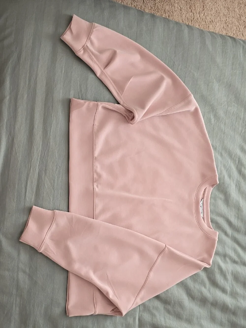 FLX Pink Cropped Sweatshirt and Jogger Set